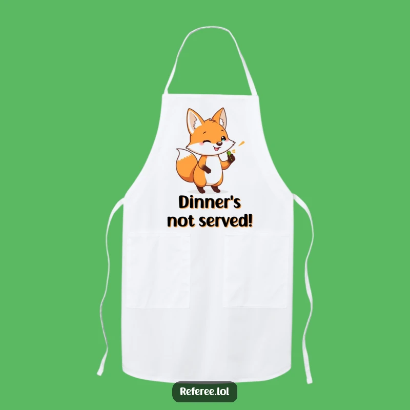 Funny Fox Whistle Apron: Kitchen Urgency, Perfect Gift for Eager Cooks