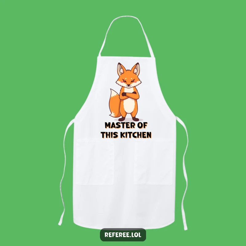 Funny Proud Fox Apron: Hilarious Kitchen Wear for the Serious Chef