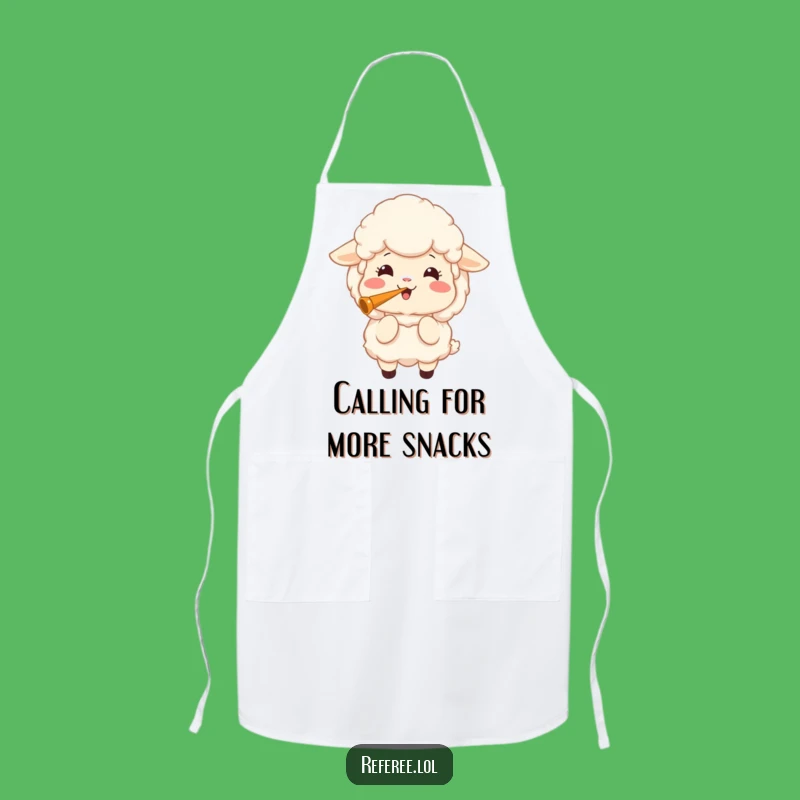 Funny Sheep Whistle Apron: Chef's Joy with a Blast of Fun