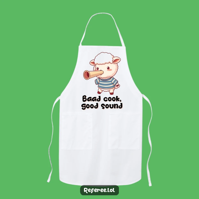 Funny Sheep Whistle Apron: Cook Up Some Laughs in the Kitchen!