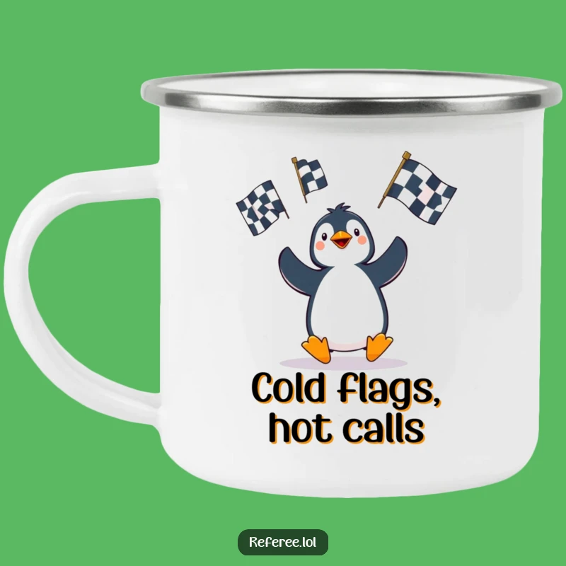Funny Penguin Penalty Camping Mug - Adventure-Ready Humorous Drinkware Gift