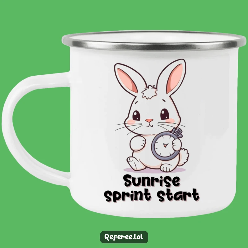 Funny Bunny Stopwatch Camping Mug - Your Trail Mix Companion!