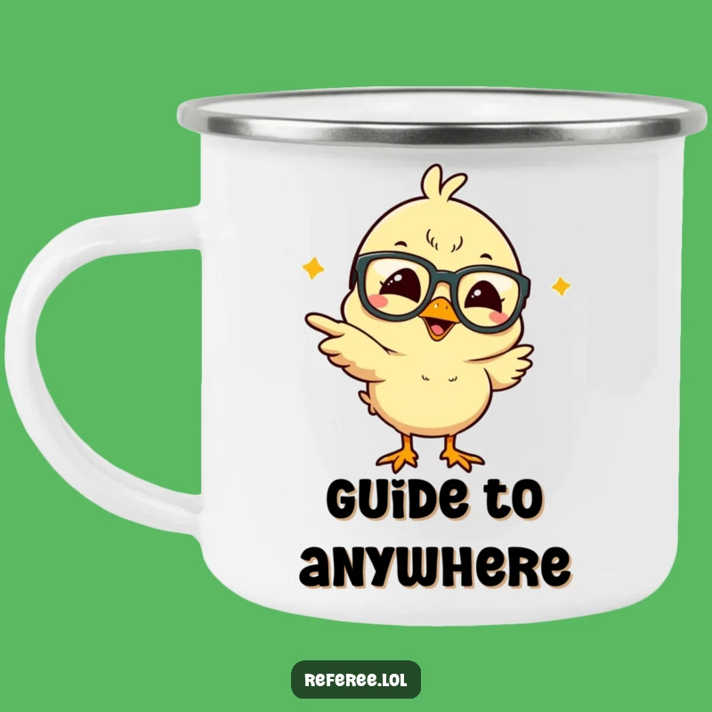 Funny Giggling Chick Camping Mug: Hilarious Adventure Companion for Your Brews