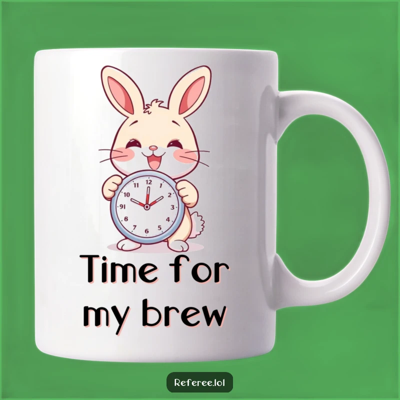 Funny Bunny Stopwatch Mug - Hilarious Timekeeping Humor Gift