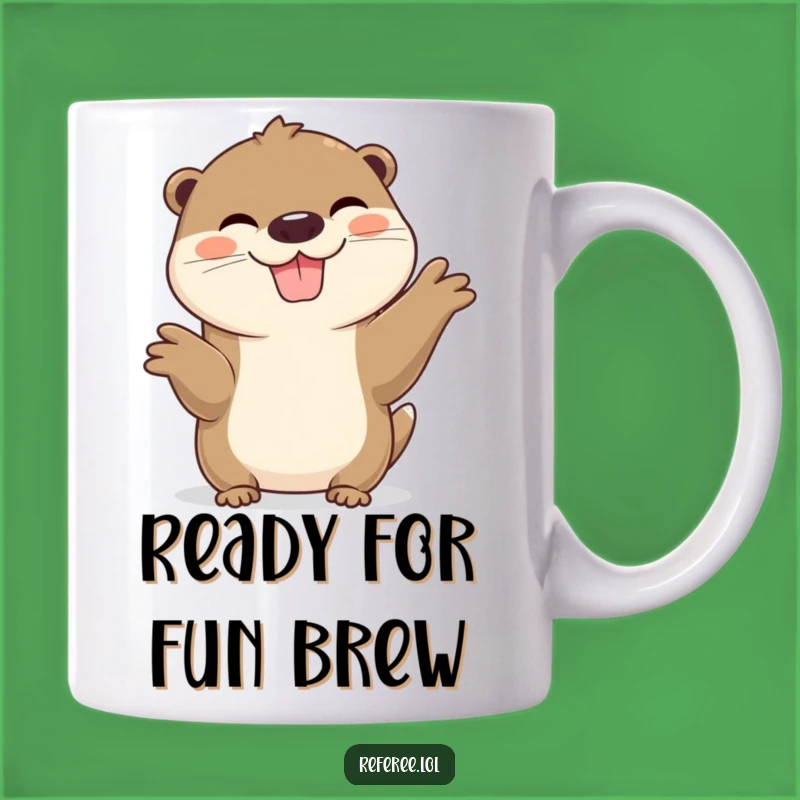 Funny Otter Mug: Playful Pal with Wide Grin, Perfect Gift for Fun Lovers
