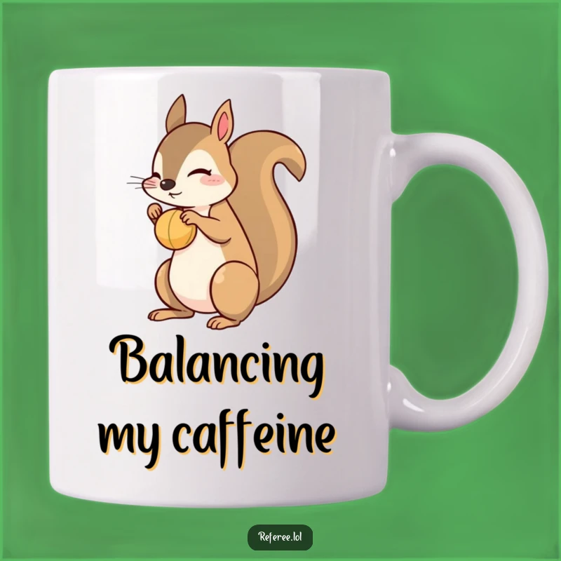 Funny Squirrel Ball Bounce Mug - Hilarious Pet Lover Humor Gift