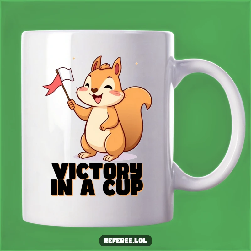 Funny Squirrel Victory Mug: Cheerful Celebration Gift for Winners