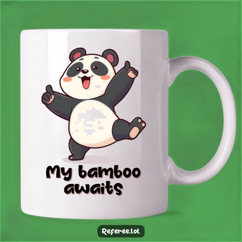 Funny Panda Stomp Mug - Enthusiastic Point, Hilarious Statement Gift