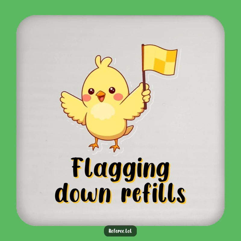 Funny Bird Flag Coaster: Protect Surfaces with Racing Style