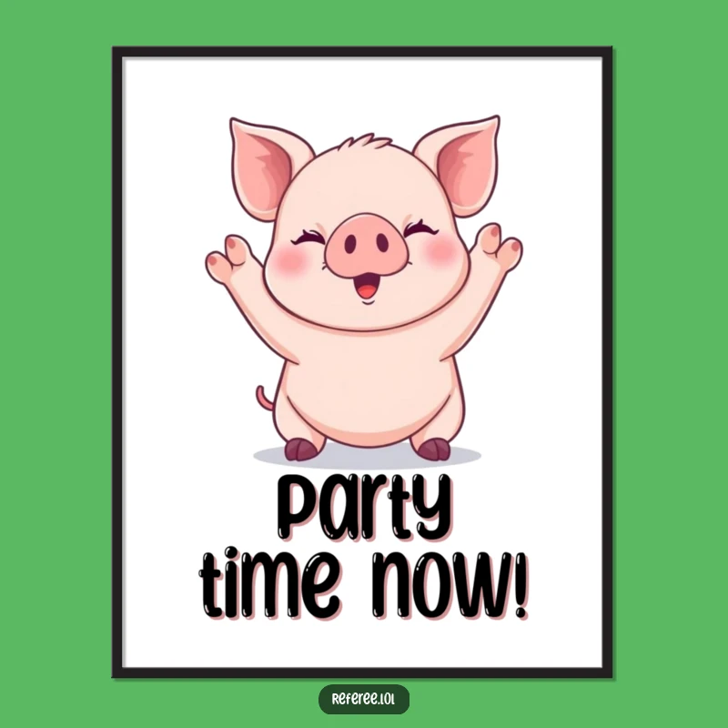 Funny Piglet Poster: Decorate with Giggles and Smiles!