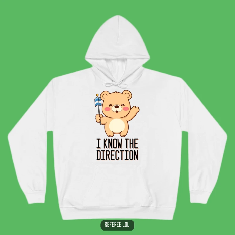 Funny Bear Hoodie: Cozy & Warm with Authoritative Flag, Perfect Humorous Gift