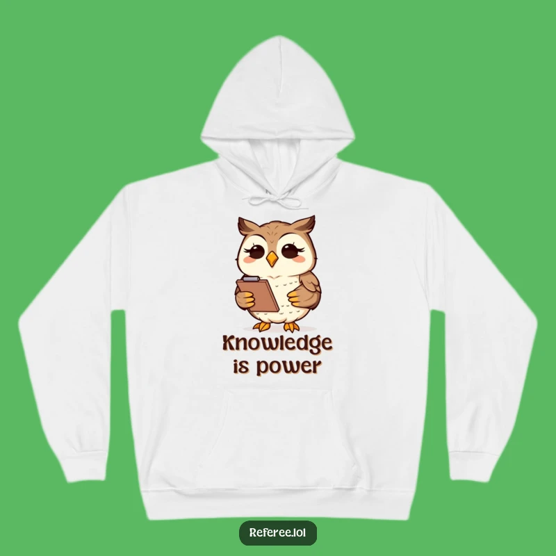 Funny Owl Clipboard Hoodie - Cozy & Intellectual Gift for Night Owls!