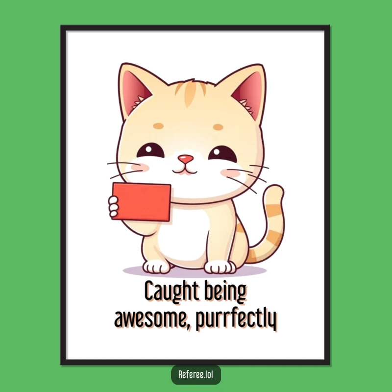 Free Printable Wall Art: Chiding Cat Judge for Quirky Home Decor Download