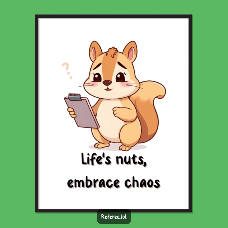 Confused Squirrel Art: Free Printable Wall Decor for Quirky Spaces!