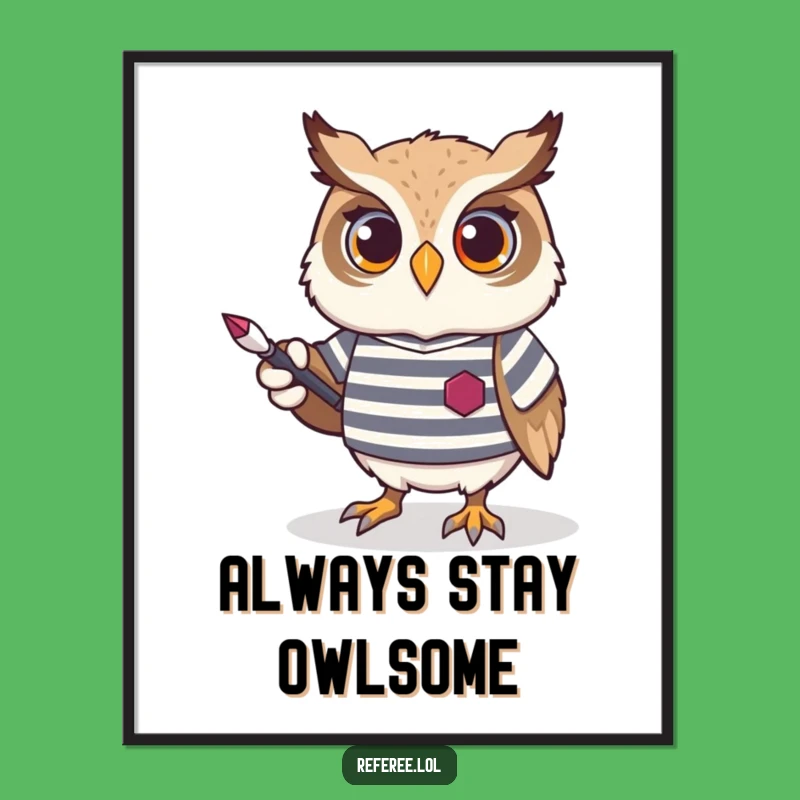 Funny Free Printable Wall Art: Wise Owl Pointer Design for a Humorous Home Decor Accent