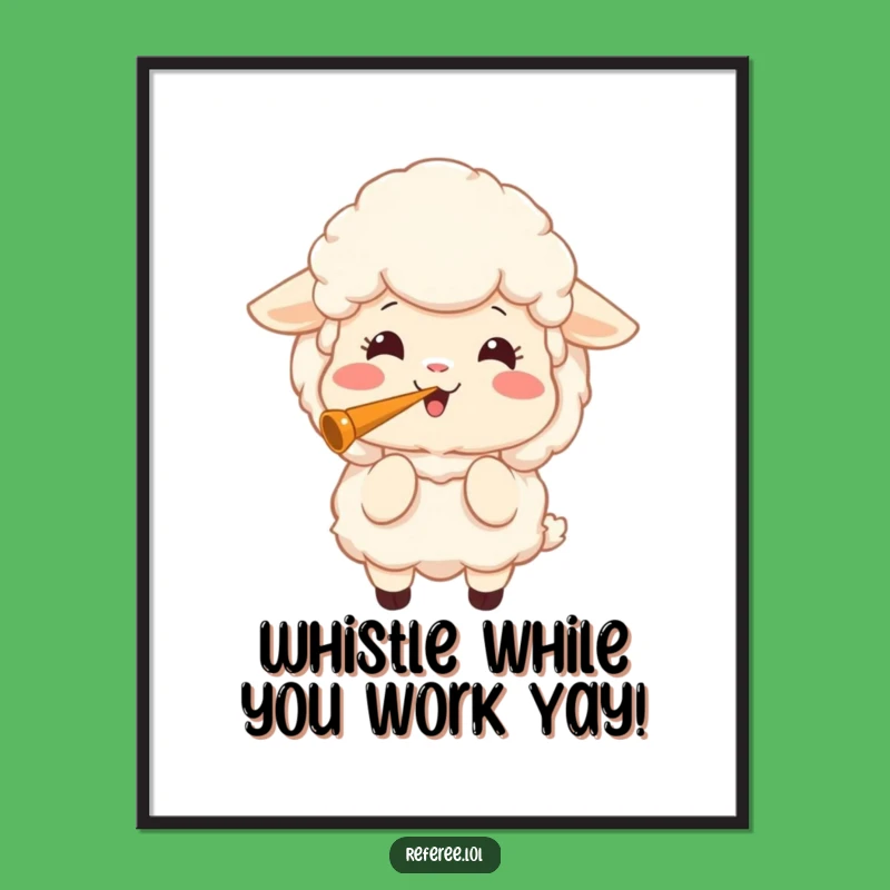 Free Printable Sheep Whistle Wall Art: Hilarious Downloadable Decor for Cheerful Spaces!