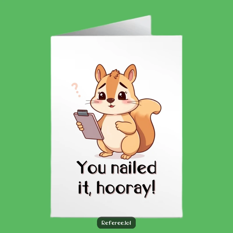 Congrats Squirrel! Free Printable Card - Hilarious Downloadable Gift!