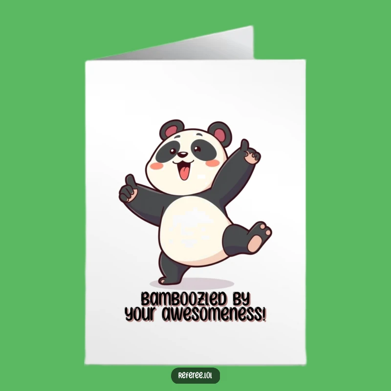 Free Printable Congratulations Card: Panda Points - Humorous Downloadable Art for Big Wins