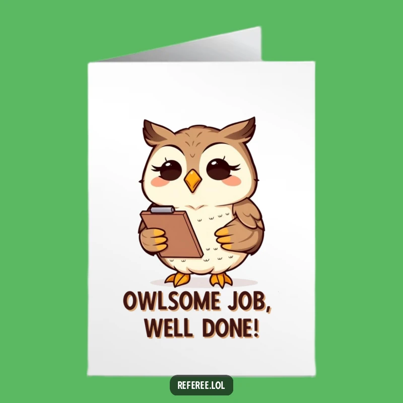 Free Printable Funny Owl Congrats Card - Wise Clipboard Success Downloadable Gift