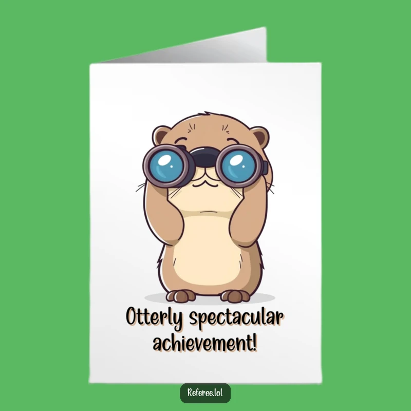 Free Printable Otter Congrats Card - Observant Downloadable Celebration