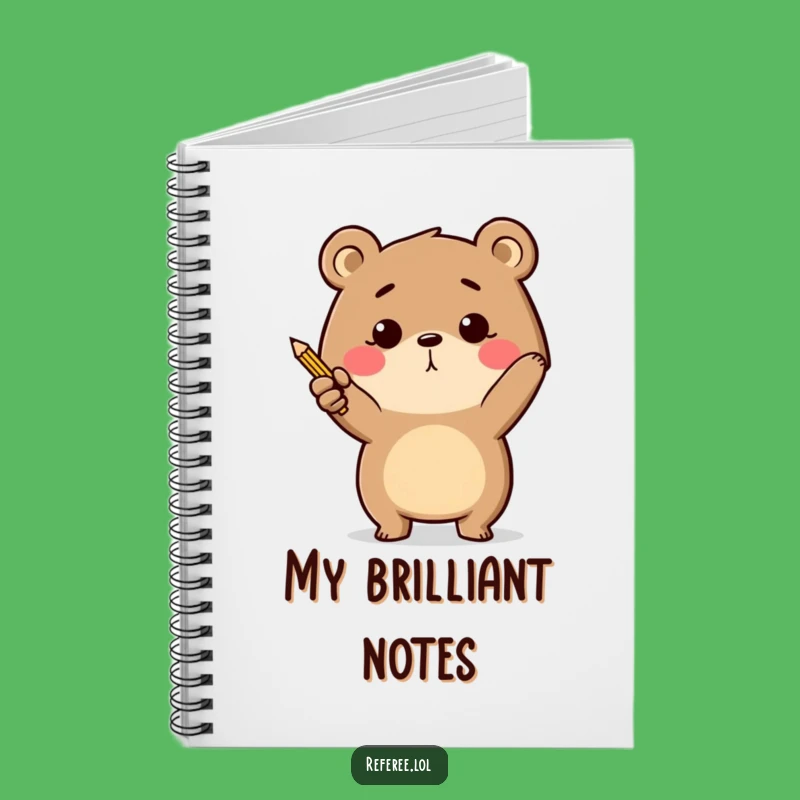 Funny Bear Pencil Notebook: Plan Your Adventures with Precision!