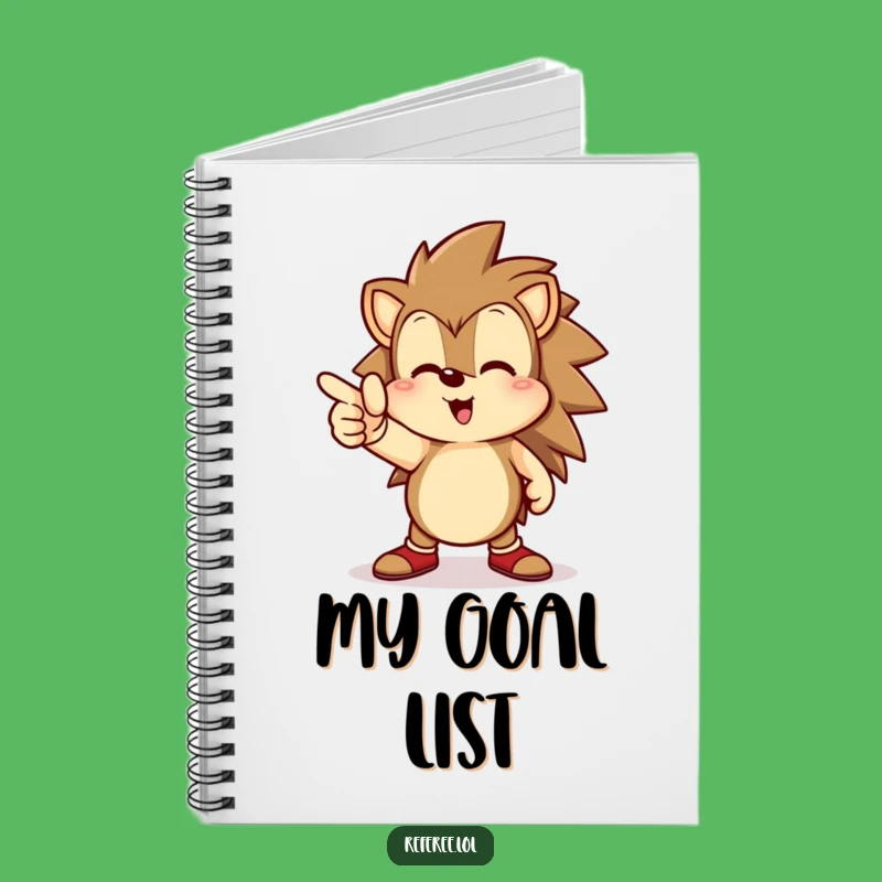 Funny Hedgehog Goal Notebook - Plan Your Success with Style!