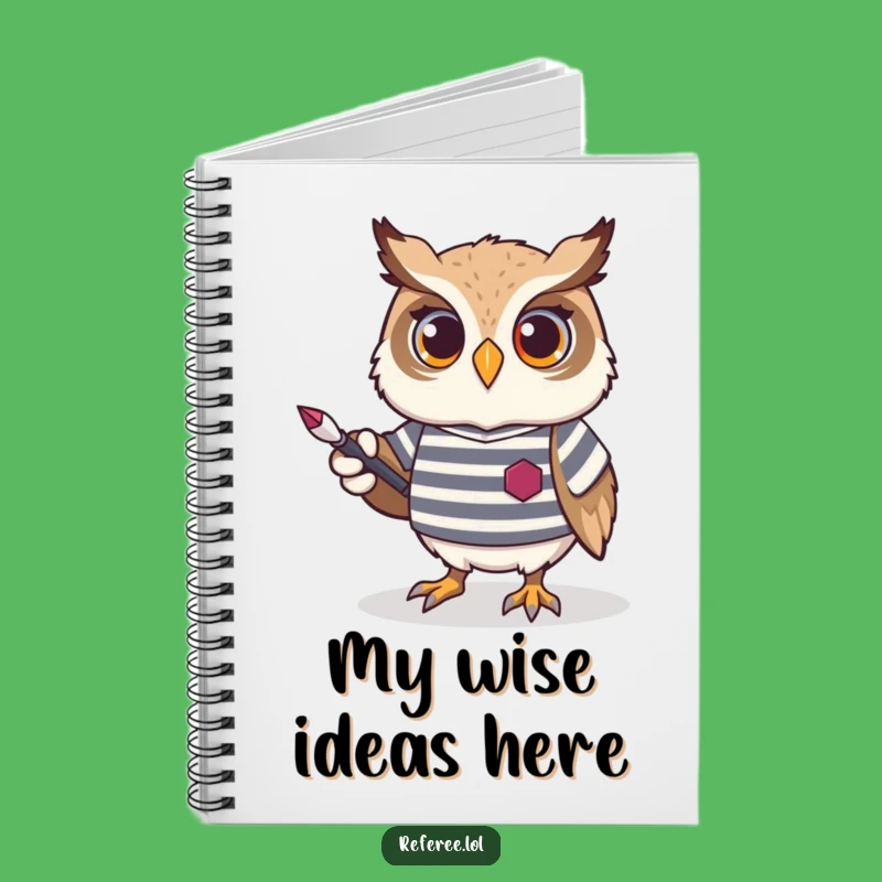 Funny Owl Notebook: Lined Journal with Pointer Owl, Perfect for Notes