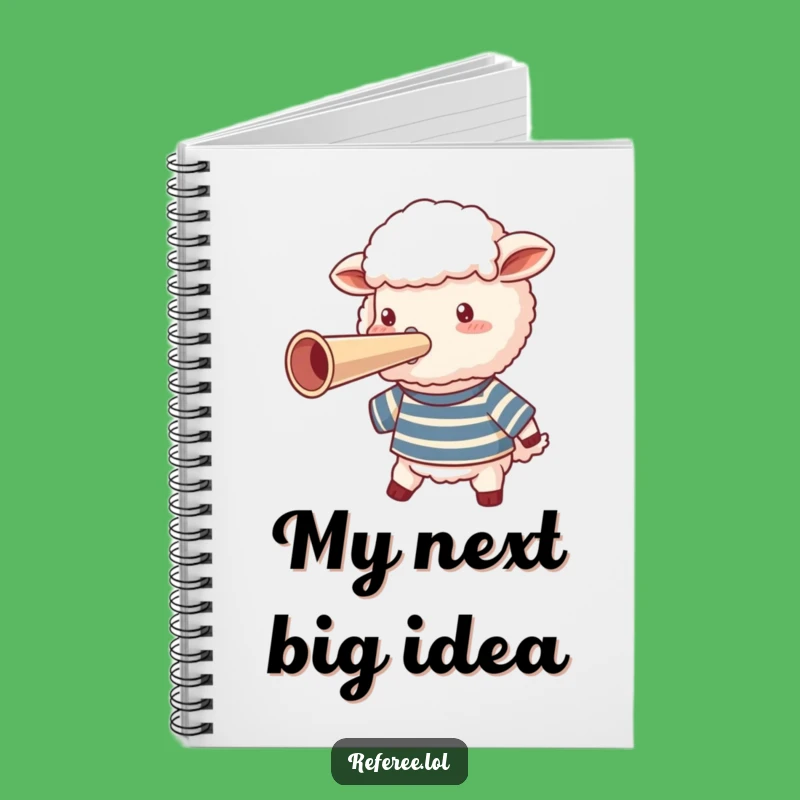 Funny Sheep Whistle Notebook: Jot Down Ideas with Sheepish Humor!