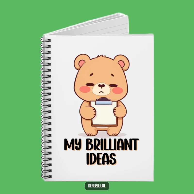 Funny Bear Clipboard Notebook - Stern Cute Planner Gift