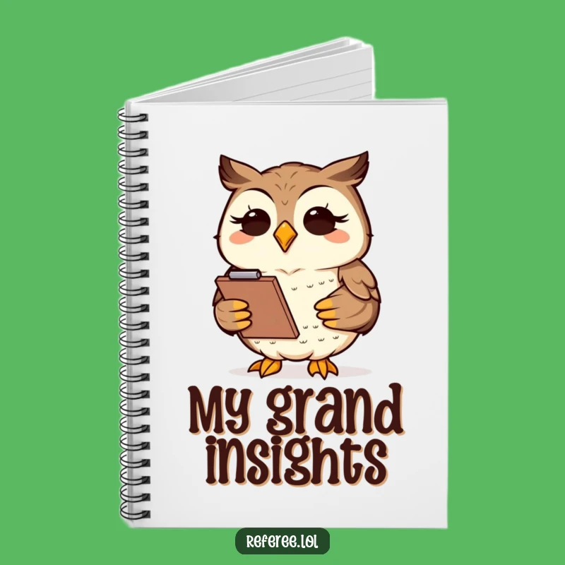 Funny Owl Clipboard Notebook - Jot Down Brilliant Ideas Wisely!