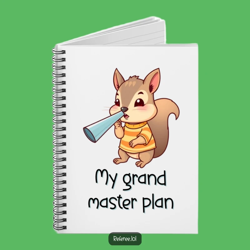 Funny Squirrel Referee Notebook: Perfect for Game Plans & Notes