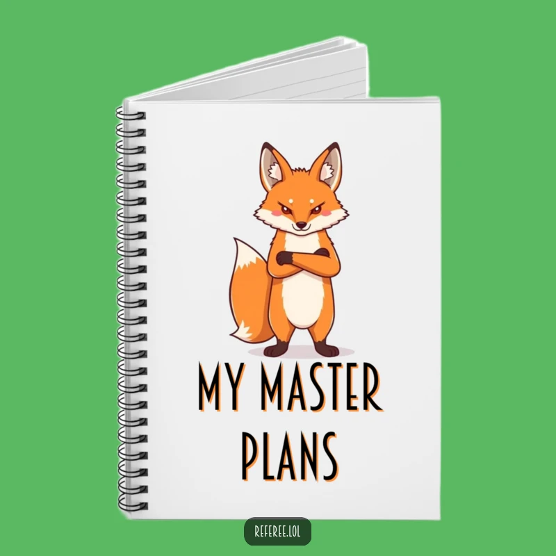 Funny Proud Fox Notebook: Jot Down Your Bold Ideas with Style