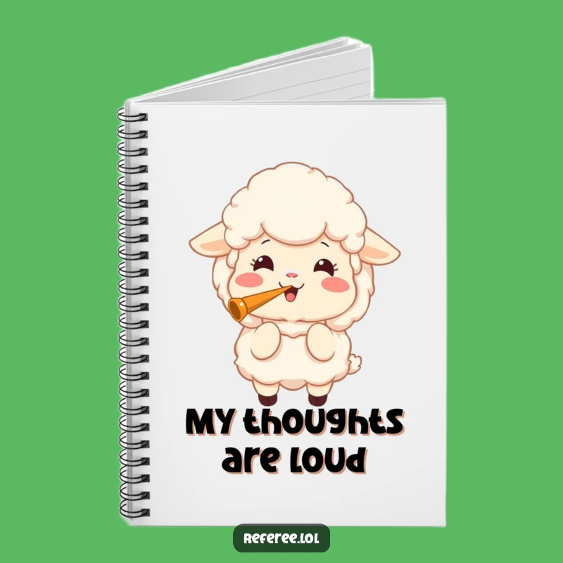 Funny Sheep Whistle Notebook: Jot Down Ideas with Joyful Flair