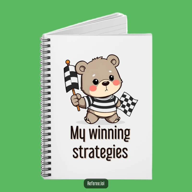 Funny Bear Race Flag Notebook: Plan Your Victory, A Determined Bear Gift for Goal Getters!