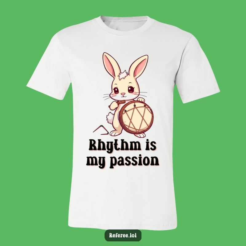 Funny Drummer Bunny T-Shirt: Wear Your Rhythmic Passion with This Hilarious Tee