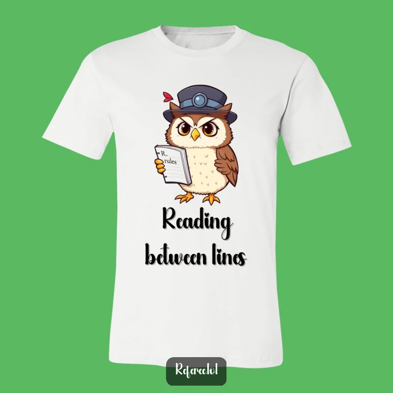 Funny Owl Rulebook T-Shirt: Comical Scholar Apparel for Intellectuals