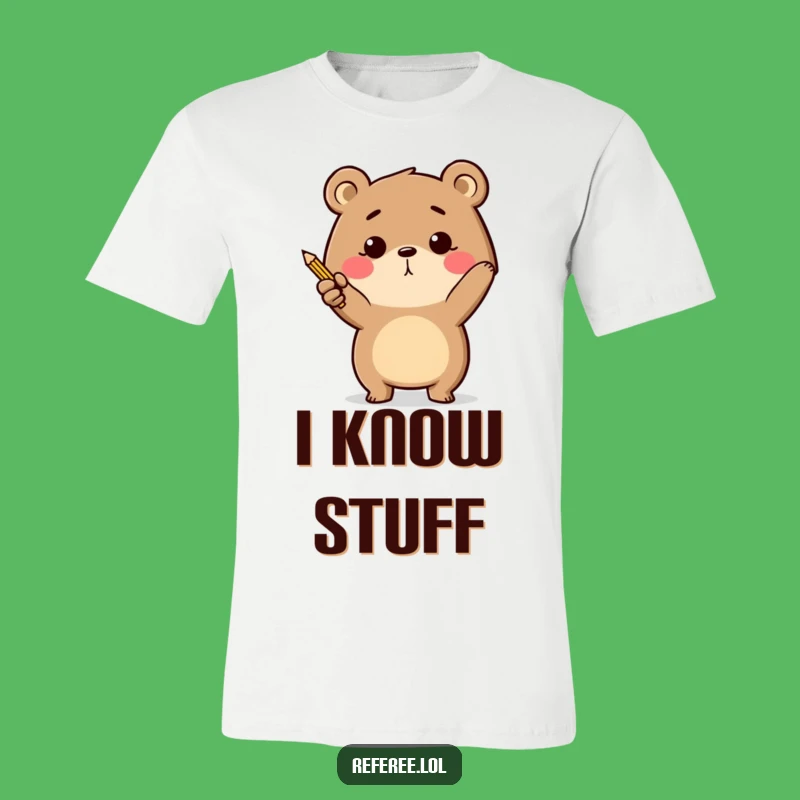 Funny Bear Pencil T-Shirt: Point Your Way to Greatness!