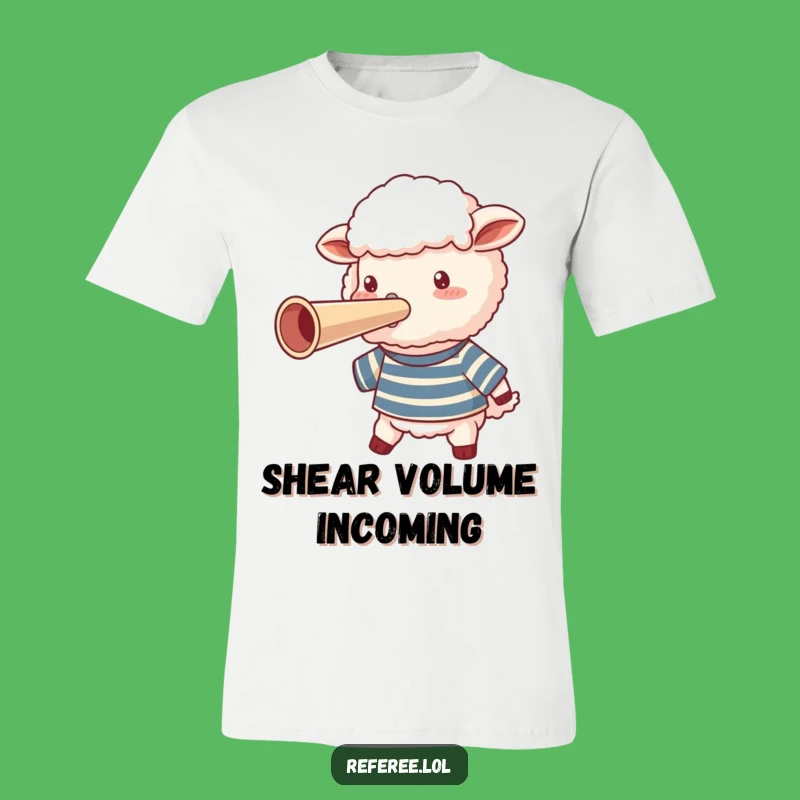 Funny Sheep Whistle T-Shirt: Wear Your Humorous Spirit Loud and Proud!