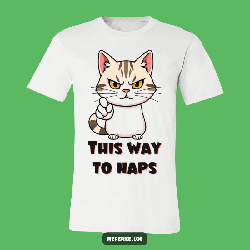 Funny Cat Pointing T-Shirt: Cute Leader, Hilarious Fashion Statement