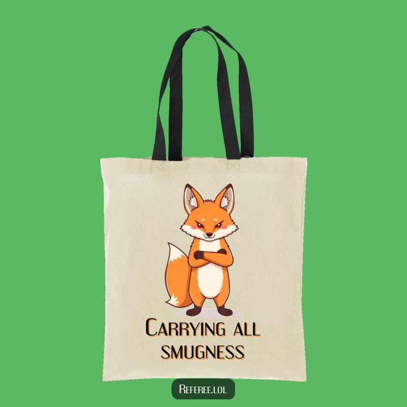 Funny Proud Fox Tote Bag: Carry Your Confidence & Essentials with Style