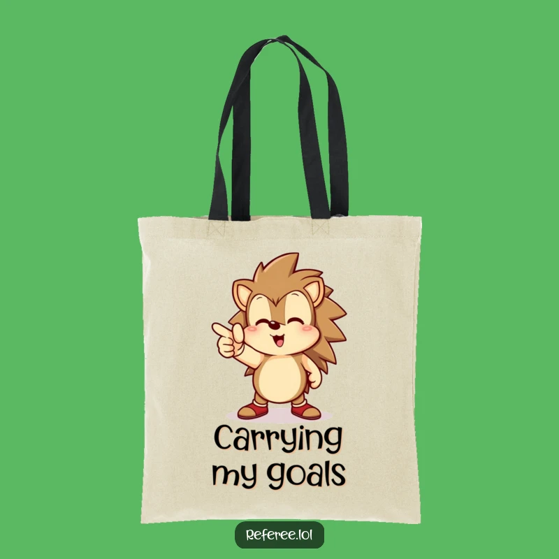 Funny Hedgehog Direction Tote Bag - Carry Your Ambitions!
