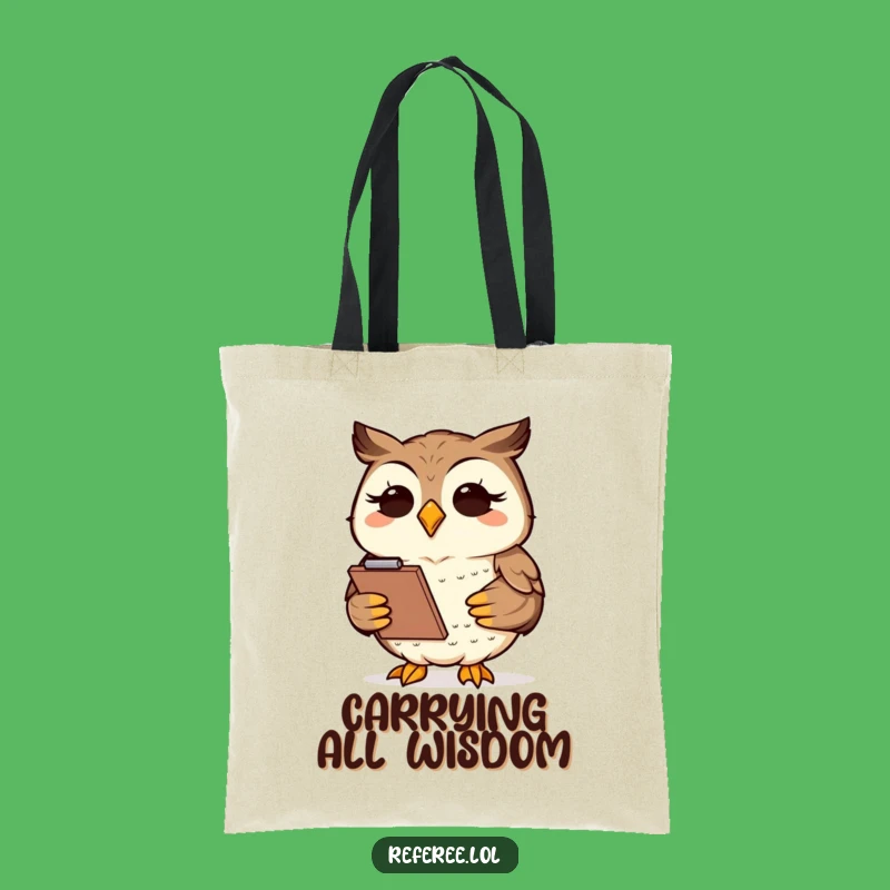 Funny Owl Clipboard Tote Bag - Carry Your Ideas with Wisdom!